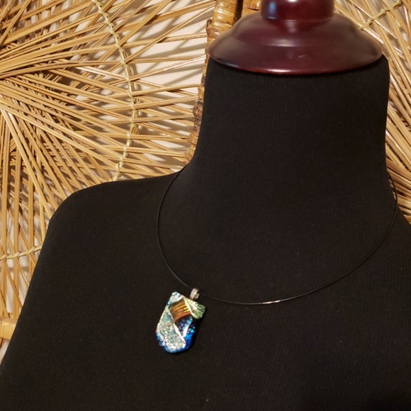 Handmade Glass Necklace - Picture 2 of 3